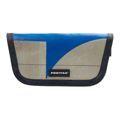 FREITAG Полиэстер Messenger Bag Брелок Клатч Унисекс Синий и Экрю