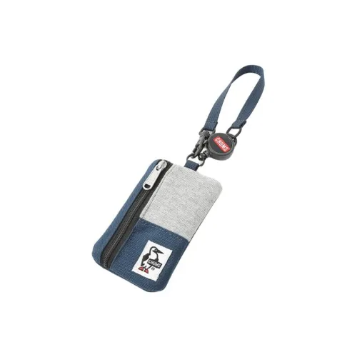 CHUMS Хлопок Картхолдер Монетница Унисекс Серый Морской Синий