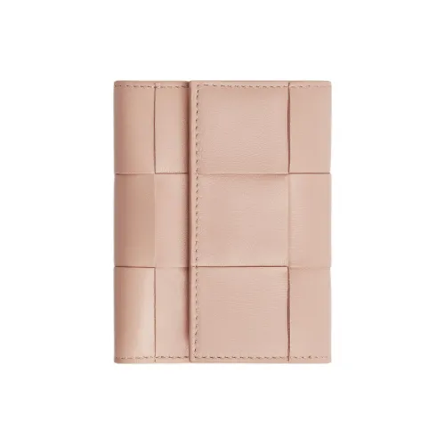 Bottega Veneta Cassette Sheepskin Wallet Women's Lotus Pink