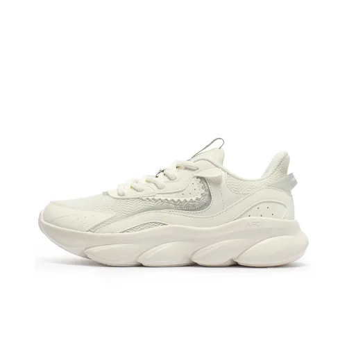 361° Spirit Fox 2,0 Амортизаторы Slip-resistant устойчивые к истиранию Низкий топ Повседневные беговые кроссовки Женские Экрю