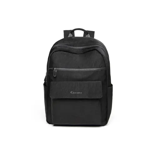 Крокодил Ткань Рюкзак Мужской Черный