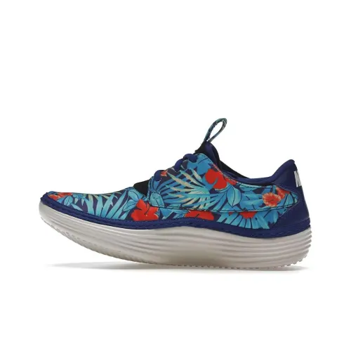 Nike Solarsoft Moccasin Дышащие Низкие Беговые Кроссовки Мужские Синие