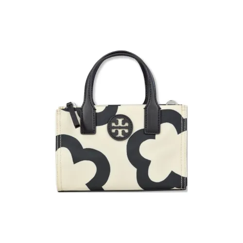 TORY BURCH Нейлоновая сумка-тоут сумка для покупок переносная сумка через плечо мини женская белая и черная