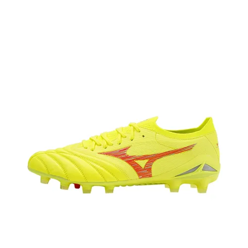 Mizuno Morelia Neo 4 FG Твердый грунт Устойчивый к истиранию Футбольные бутсы Мужской Желтый