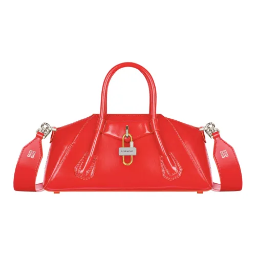 GIVENCHY Antigona Шелковая сумка через плечо из овечьей кожи мини-сумка женская красная