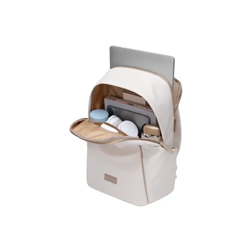 GOLF Ткань Рюкзак Большой Женский Абрикос Черный