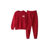 [Мужской круглый вырез] Красный