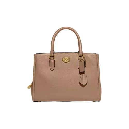 COACH Brooke Полированная кожа сумка-тоут сумка для покупок сумка через плечо большая женская сумка цвет латунь