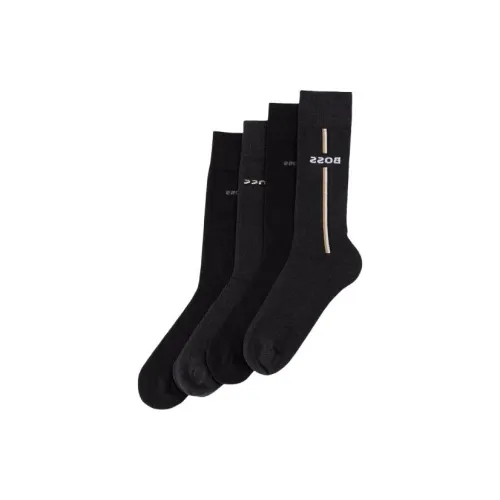 Hugo Boss Черные Мужские Носки до икры MID