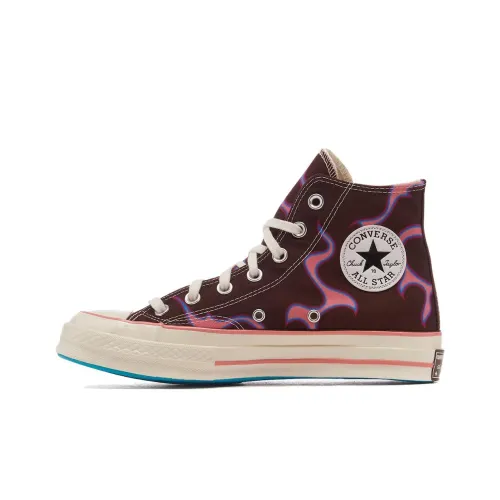 Converse Chuck 70 Plus Slip-Resistant Abrasion-Resistant High-Top Скейтборд Кроссовки Унисекс Коричневый Красный