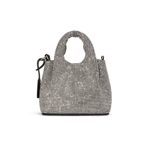 CHARLES KEITH Ткань Ведрообразная Сумка Маленькая Женская Серебряная