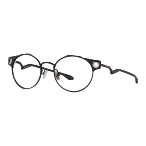 Oakley Titanium Alloy Round Eyeglass Frames Unisex Black Oakley Титановый сплав Круглые Оправы для очков Унисекс Черный
