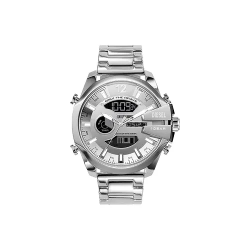 DIESEL Мужские часы Кварцевый механизм Ремешок из нержавеющей стали Серебристый циферблат DZ4648