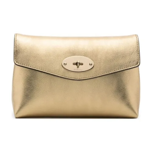 Mulberry Телячья кожа Кошелек Клатч Женский Золотой