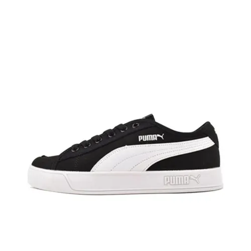 PUMA Smash v2 Vulc Cv Low Топ Скейтборд Кроссовки Унисекс Черный