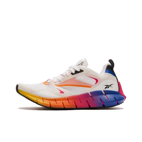 Reebok Zig Kinetica Амортизация Низкий Топ Повседневные Беговые Кроссовки Унисекс Белый