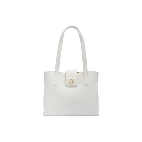 Furla 1927 Collection Сумка из крупнозернистой текстуры коровьей кожи сумка через плечо среднего размера женская цвет зефирный белый