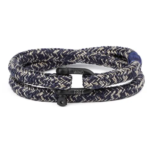 TUBAOSHU Нержавеющая сталь Полиэстер Браслеты Унисекс Темно-синий Экрю Смешанный цвет