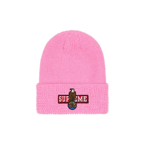 Supreme Acrylic Beanies Unisex Pink