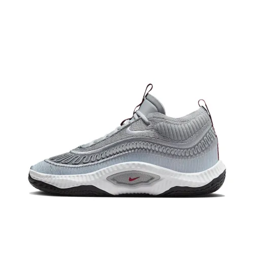 Nike Cosmic Unity 3 Амортизация Низкий Топ Баскетбольные Кроссовки Мужские Серые