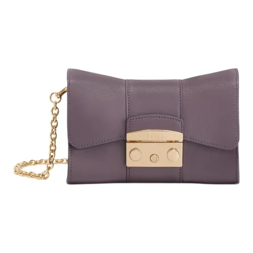 Furla Metropolis Collection Гладкая кожа Сумка через плечо Мини Женская Radiant Фиолетовая