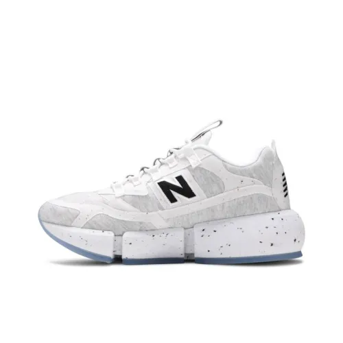 Джейден Смит x New Balance NB Vision Racer Low Топ Толстая подошва Кроссовки Унисекс Серый Белый Черный