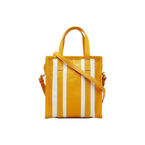 Balenciaga Lambskin Сумка через плечо Сумка Женская Желтая и Белая