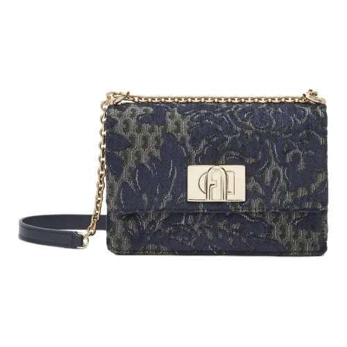 Furla 1927 Collection Нейлон с Вискозой Сумка через плечо Мини Женская Средиземноморский Синий