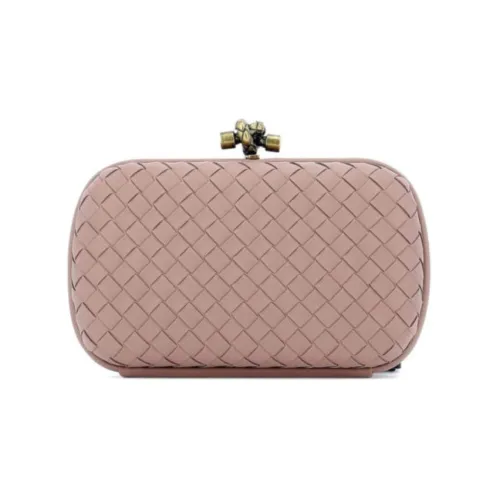 Bottega Veneta Lambskin Crossbody Clutch Women's Pink