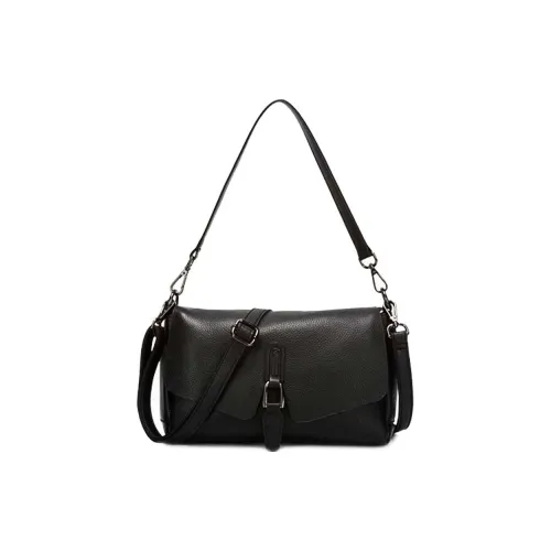 VANDEE Сумка через плечо из коровьей кожи женская черная