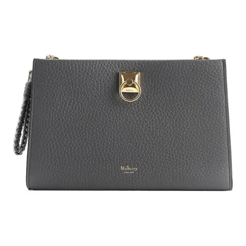 Mulberry Коровья кожа Одно плечо Через плечо Клатч Мини Женский Серый