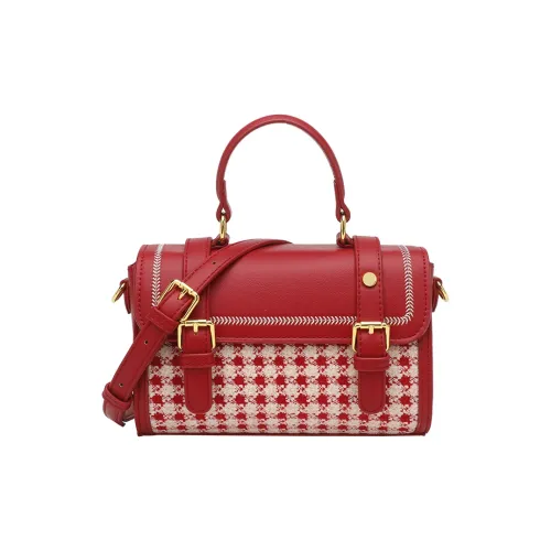 OUZIHUANG Искусственная кожа через плечо сумка обычная женская красная