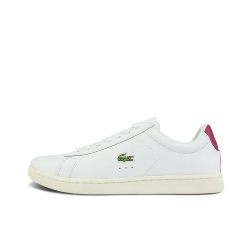 LACOSTE Collaboration Low Топ Кроссовки для скейтбординга Женские Белый Фиолетовый Красный