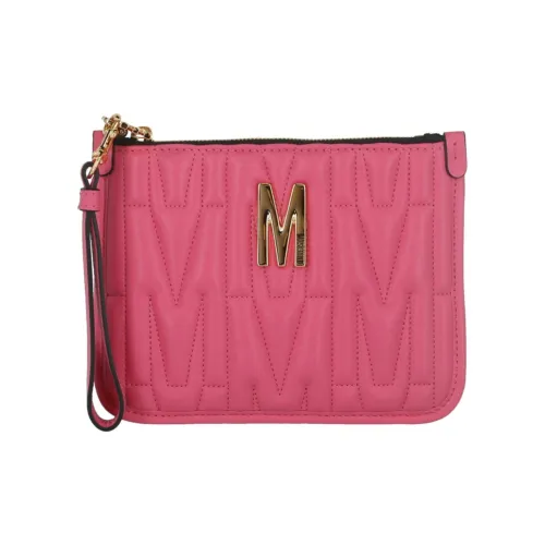 MOSCHINO Полиолефин Клатч Женский Светло-Розовый