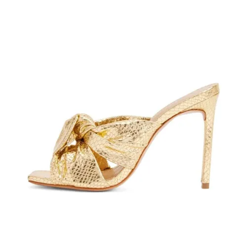 Schutz Quiet Slippers Женские Золотые