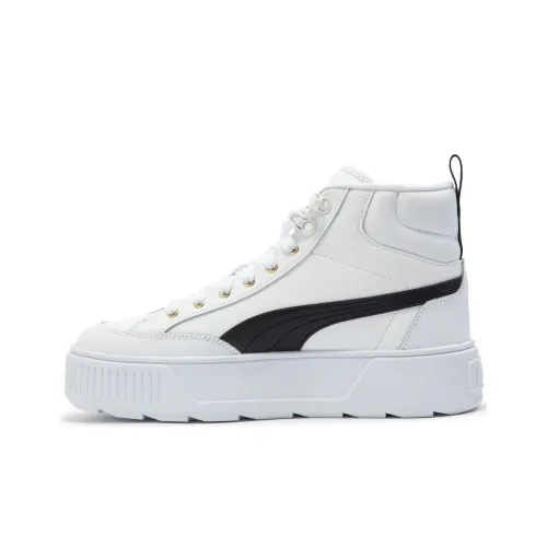 PUMA Karmen MID High Кроссовки для скейтбординга Женские Белые Черные