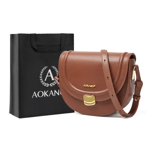AOKANG Корова Кожа с Синтетической Кожей Сумка для Коммутации Седельная Сумка Сумка через Плечо Стандартная Женская