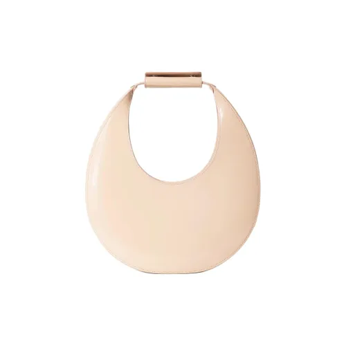 Staud Телячья кожа Полумесяц Сумка Сумка на одно плечо Стандартная Женская Бежевая