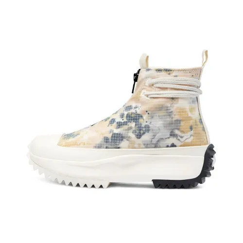 Converse Run Star Hike High Топ Кеды Унисекс Белый Черный