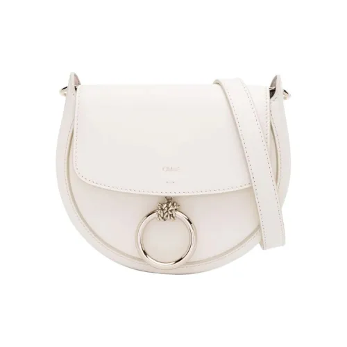 Chloe Телячья кожа Сумка через плечо Маленькая Женская Белая