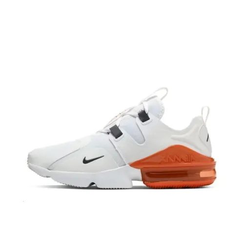 Nike Air Max Infinity Амортизация Износостойкий Низкий Топ Беговые кроссовки Мужские Белые