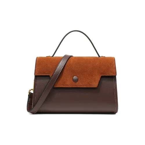 teenmix Коровья кожа Одно плечо Сумка Маленькая Женская Хаки Черный Красный Коричневый