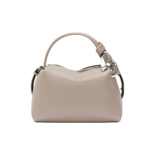 JW Anderson с рельефной текстурой телячья кожа сумка через плечо маленькая сумка женский цвет тауповый