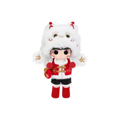 POP MART Коллаборация Edition Dimoo TREASURE Совместный бренд Счастливый кот 2024 Год Дракона Новогоднее издание Модные Фигурки 14 см