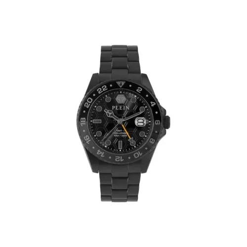 PHILIPP PLEIN Кварцевый механизм Мужские часы 44mm*44mm*11,5mm Черный