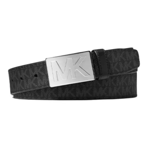 MICHAEL KORS Логотип Identification Кожаные ремни Мужской Черный