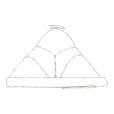 Модный центральный элемент украшения (серебряный)