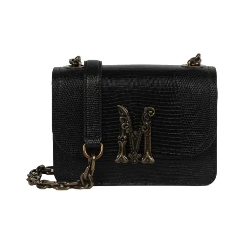 MOSCHINO Сумка через плечо из кожи женская черная