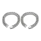 Искрящаяся кубинская цепь для пары