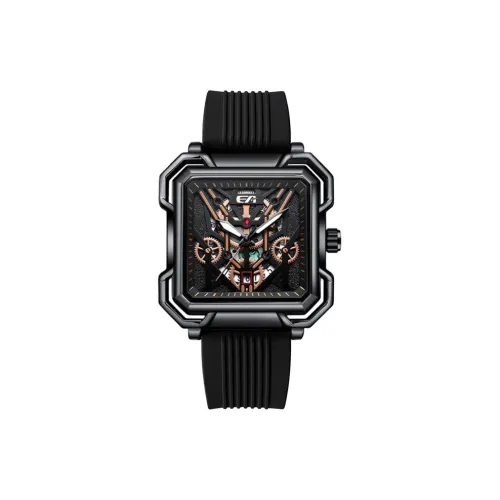 EA Кварцевый механизм Мужские часы Черный